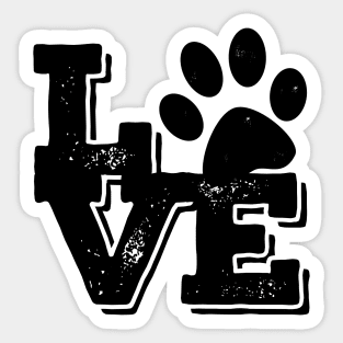 LOVE Animals Sticker